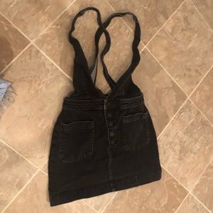 Free people jean skirt and top
